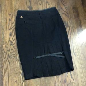 Hugo Boss denim fishtail skirt
